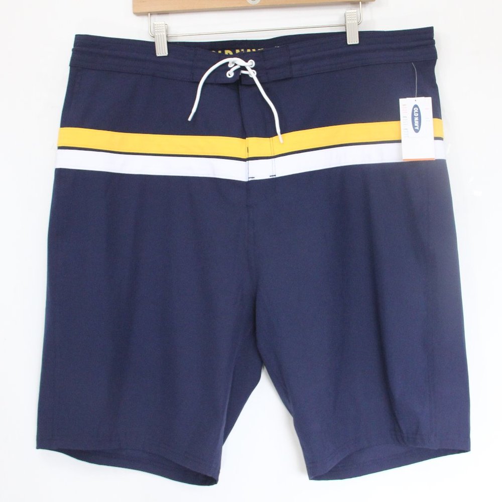 Old Navy Board Shorts NEW Mens sz 40 Blue Swimsuit Swim